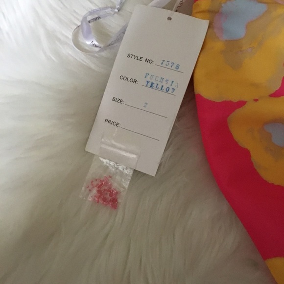 Rachel Allan Floral Mermaid 2 Piece Dress Size 2 - Picture 14 of 15